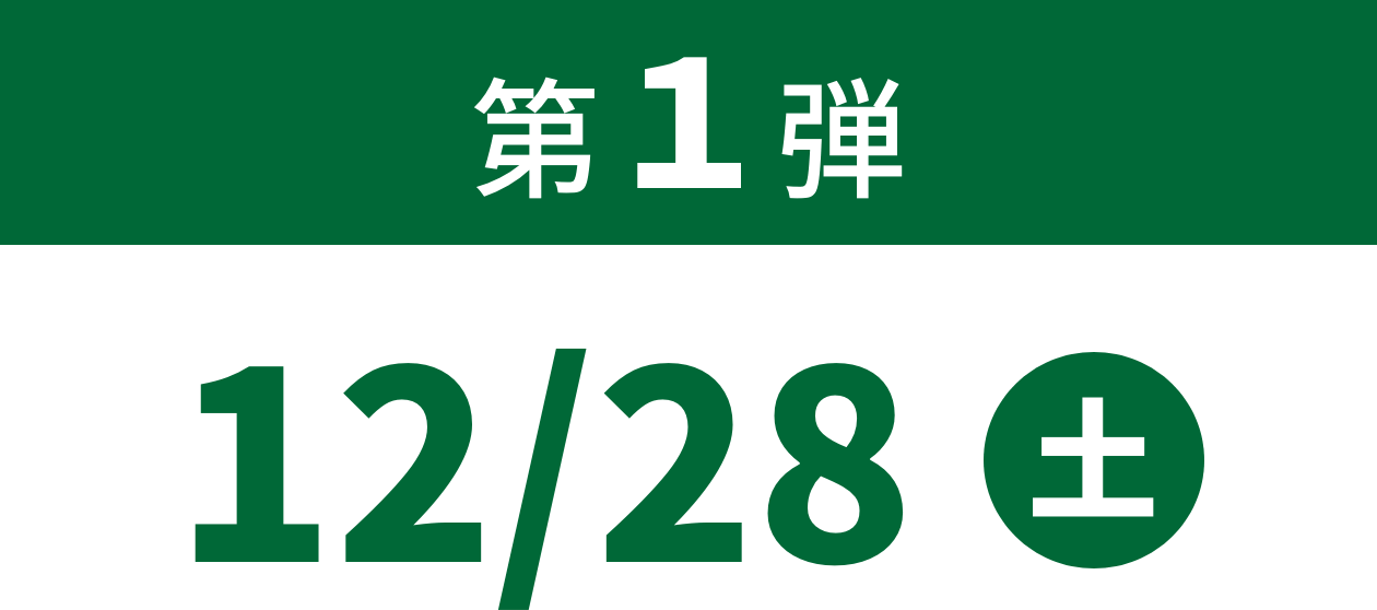 第１弾　12/28 土